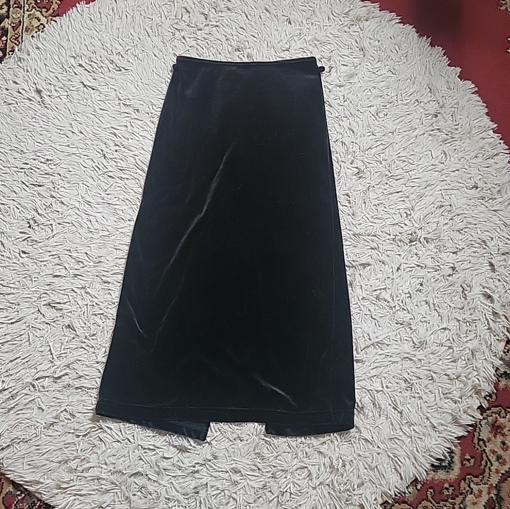 Vintage 90s Y2K Amy Byer Black Velvet Skirt Whimsigoth Whimsygoth Witchy Fall